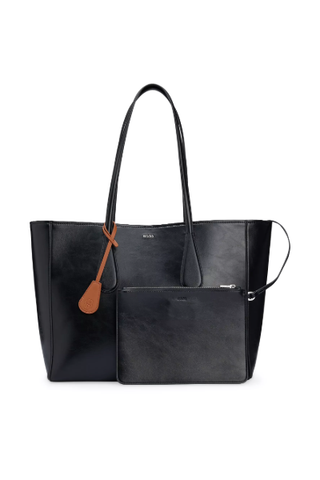 BOSS Faux-Leather Shopper Bag with Detachable Pouch (Was $199) 