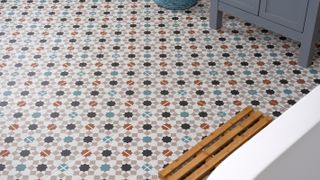 patterned ceramic floor tiles