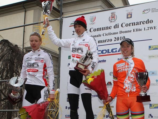 Callovi, Leleivyte and Andruk on the podium
