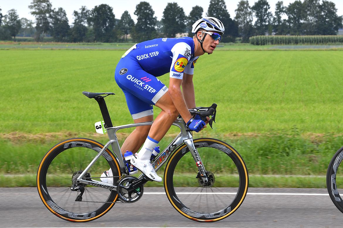Marcel Kittel (Quick-Step Floors) on his special disc brake bike
