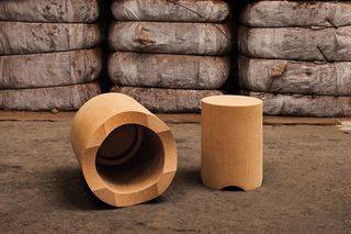 Pritzker Prize-winner Álvaro Siza has devised a nest of two cylindrical stools