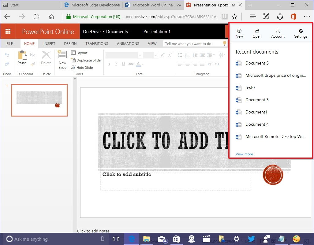 Here's a closer look at the new Office Online extension for Microsoft ...