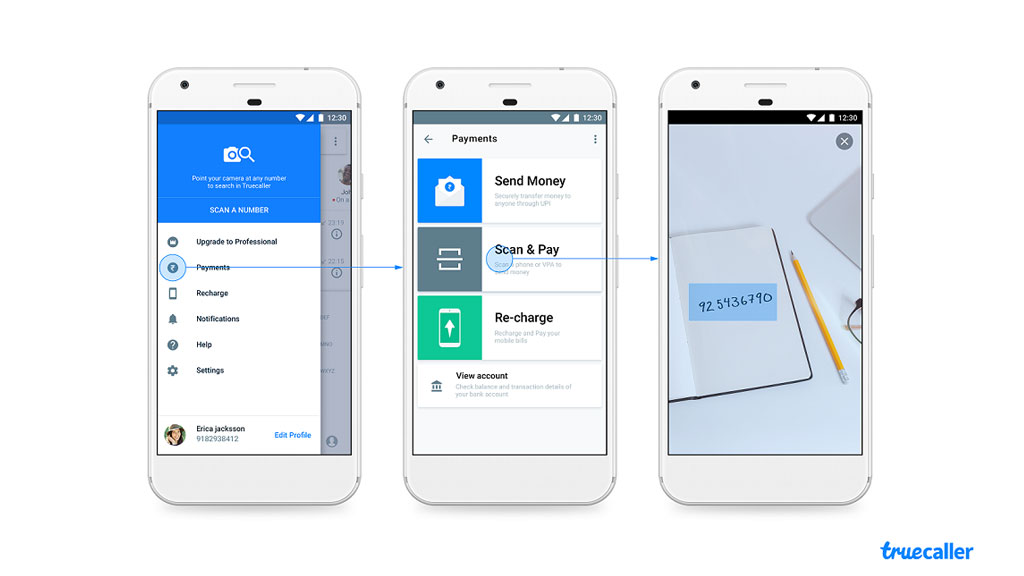 Truecaller Number Scanner