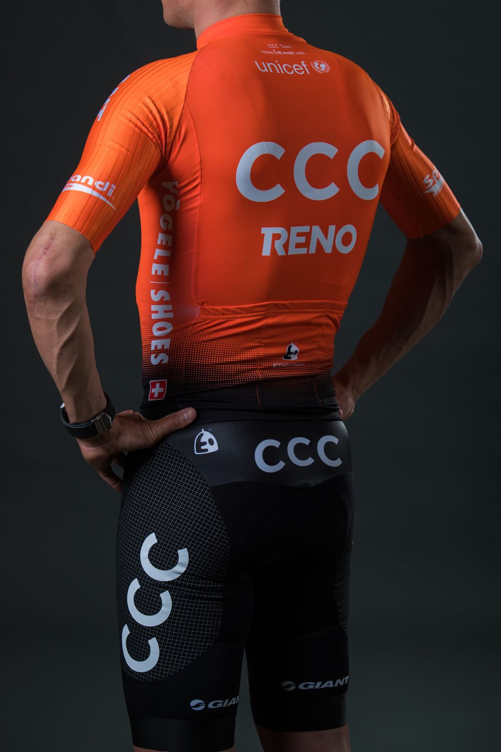 The back of the CCC Team kit