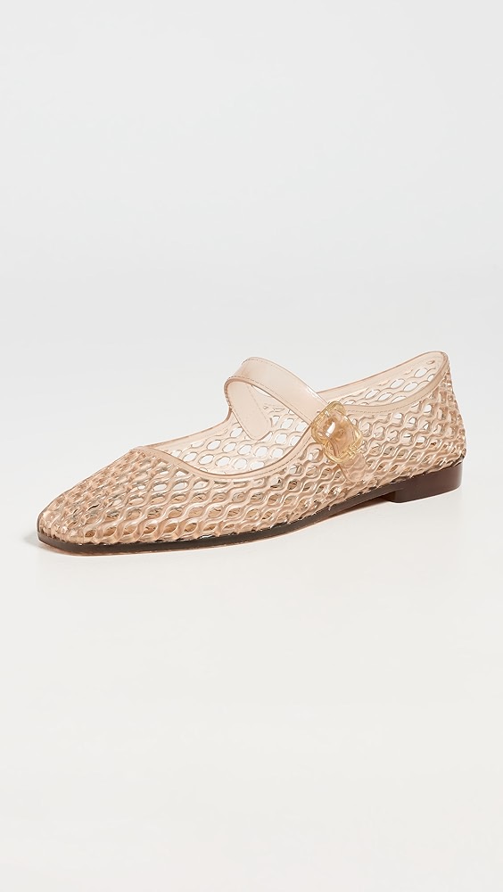 Michaela Jelly Flats - Transparent Brown