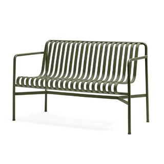 HAY Palissade dining bench - Olive Green