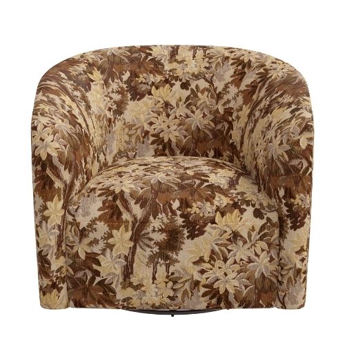 Mayhew Swivel Chair in Amber Tapestry