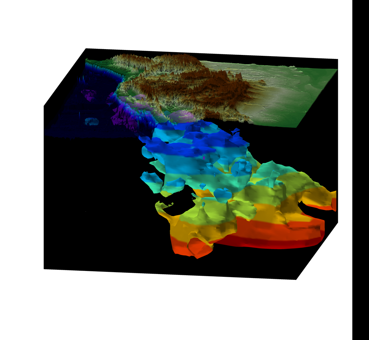 Mantle slabs under North America