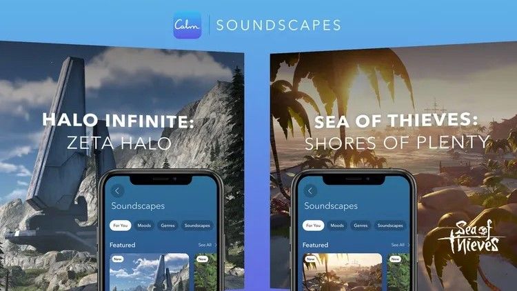 The sounds of Halo Infinite and Sea of Thieves are now on the Calm app to help you relax
