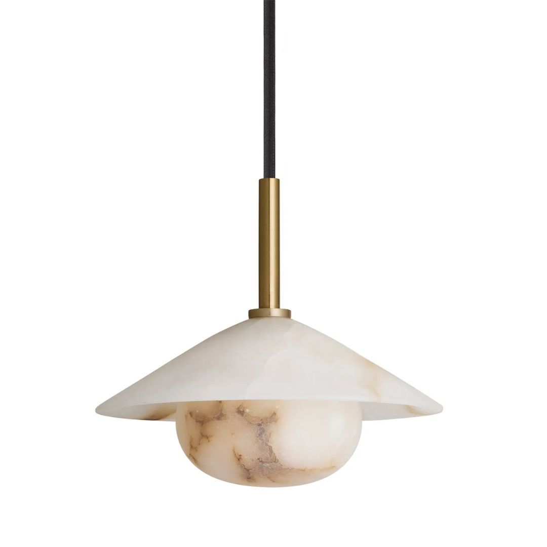 Industville, Alabaster Slope Pendant Light
