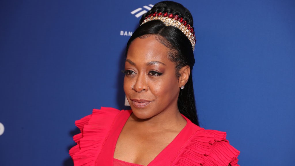 Tichina Arnold at NAACP Awards red carpet