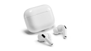 cheap AirPods Pro deals on a white background 