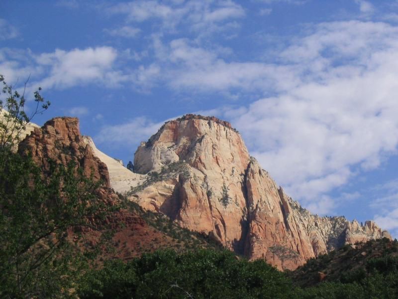 the sentinel in zion canyon