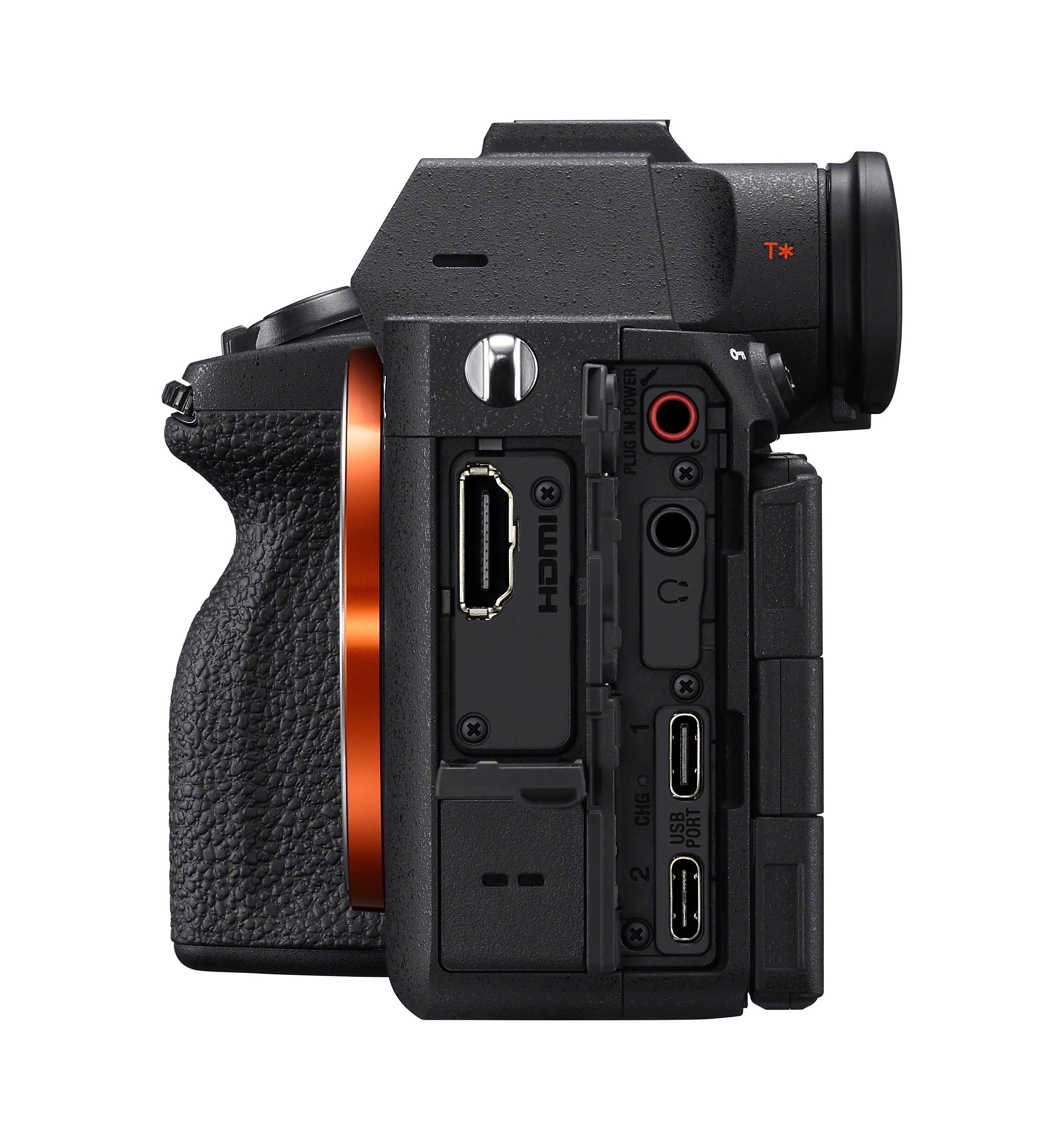 Sony A7 V on a white background