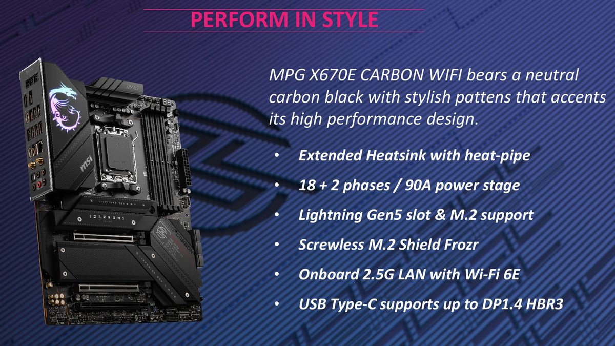 MSI X670 motherboards
