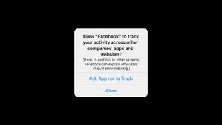 Facebook Ios 14 Tracking Prompt