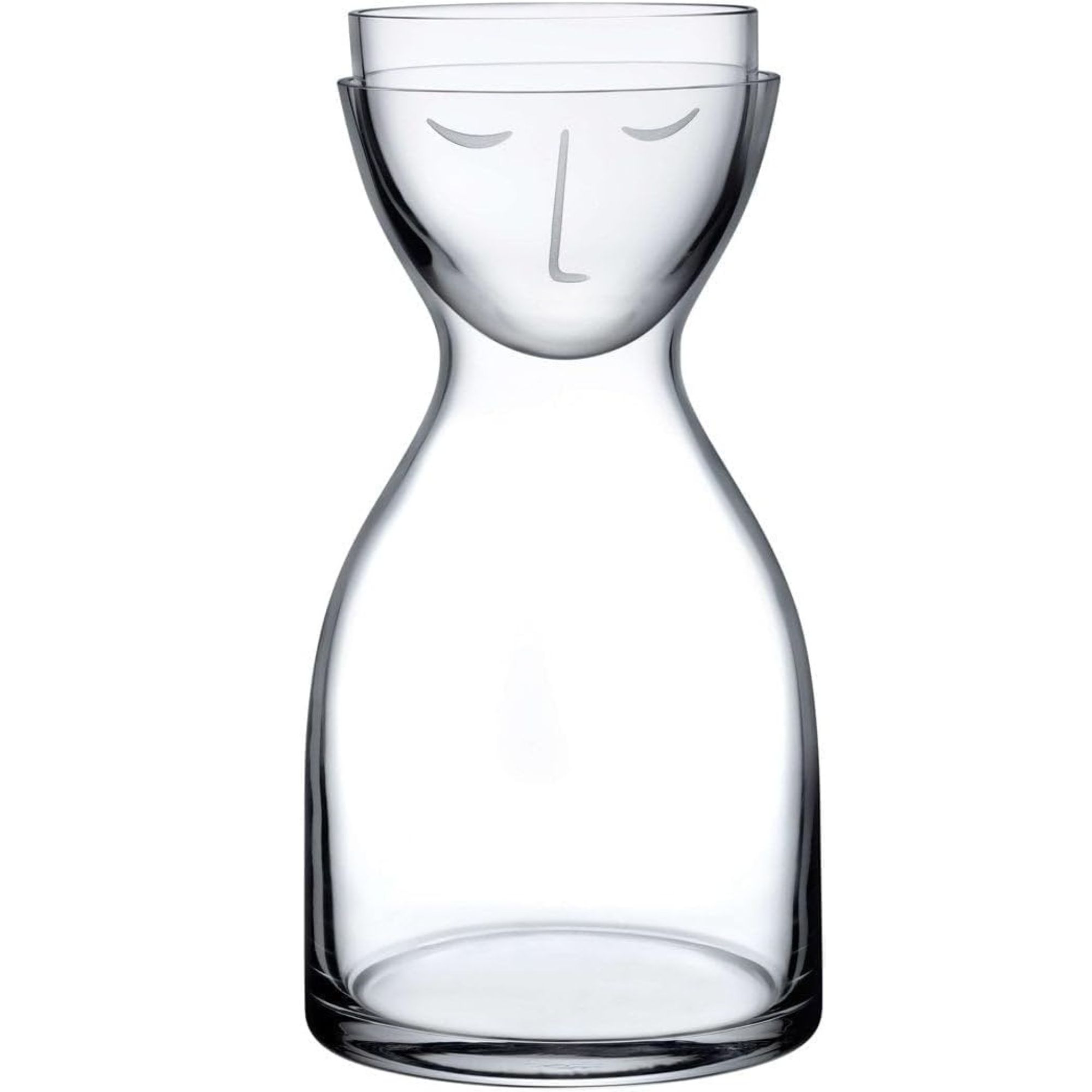 Mr. &amp;amp; Mrs. Night Carafe Water Set, Elegant Crystal Carafe &amp;amp; Glass Set for Bedroom