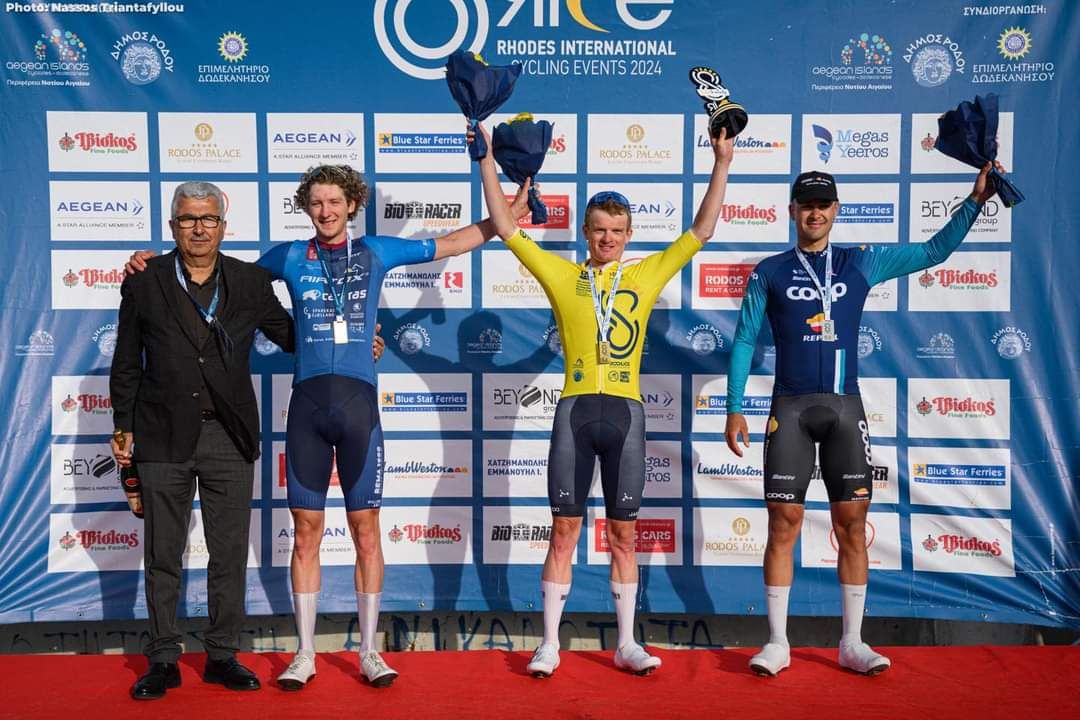Tyler Stitles celebrates win at 2024 GP Rhodes
