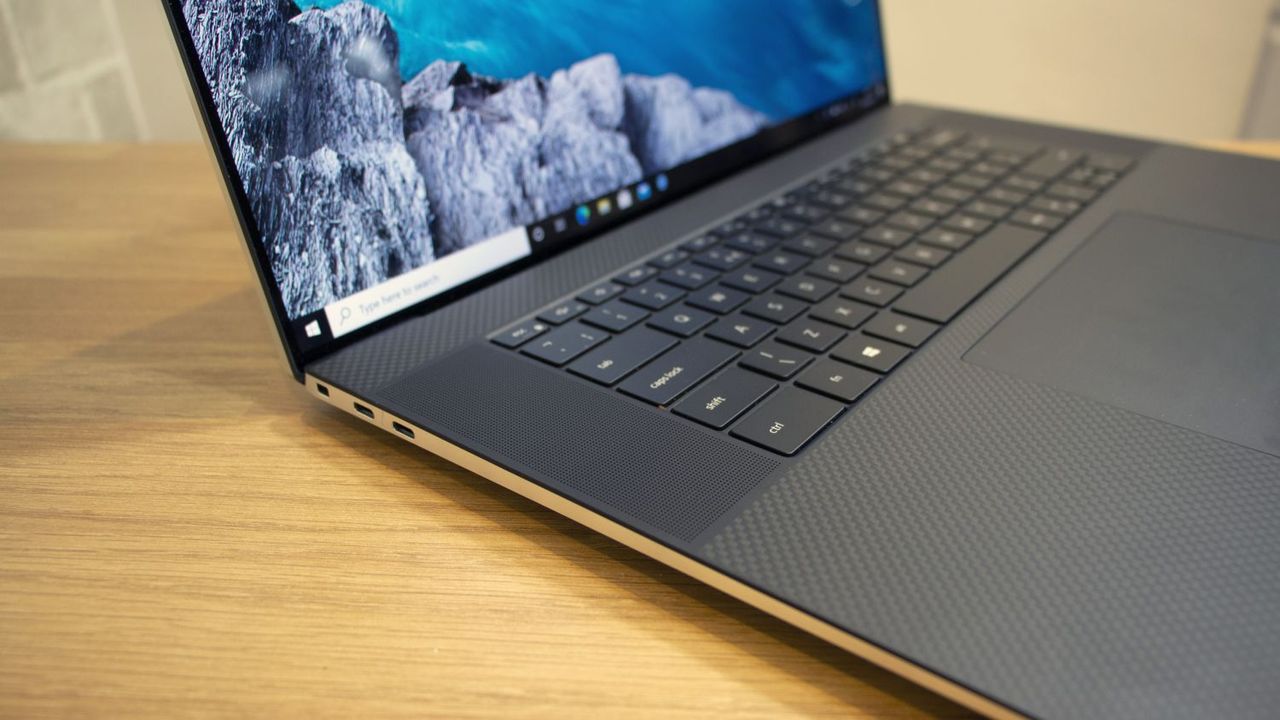 A photograph showing the Dell XPS 17's speakers