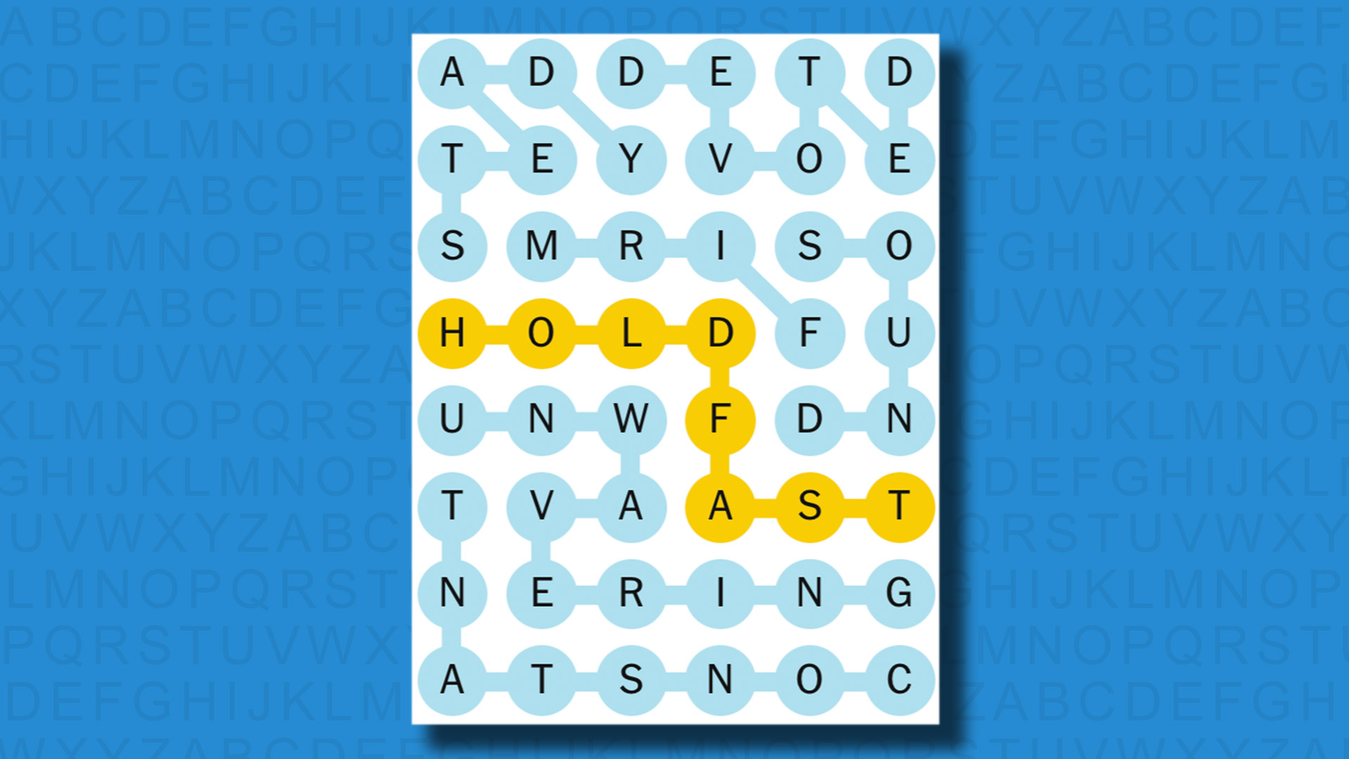 NYT Strands answers for game 522 on a blue background