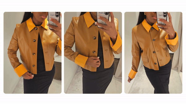 Spring jacket try on
