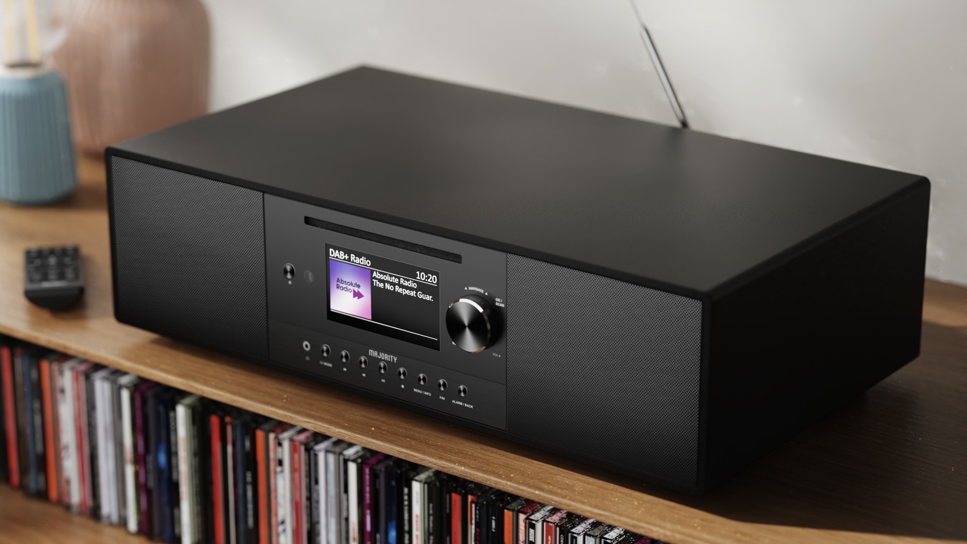 Quadriga Maxi on CD cabinet