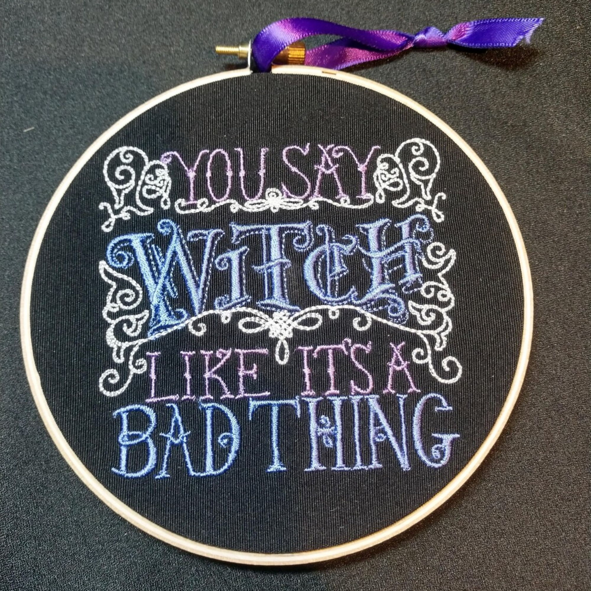 Embroidery hoop art