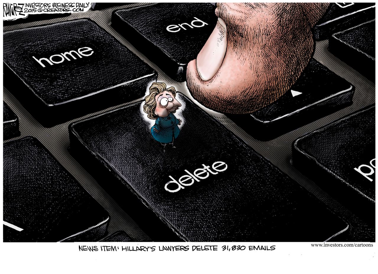 Political cartoon U.S. Hillary 2016