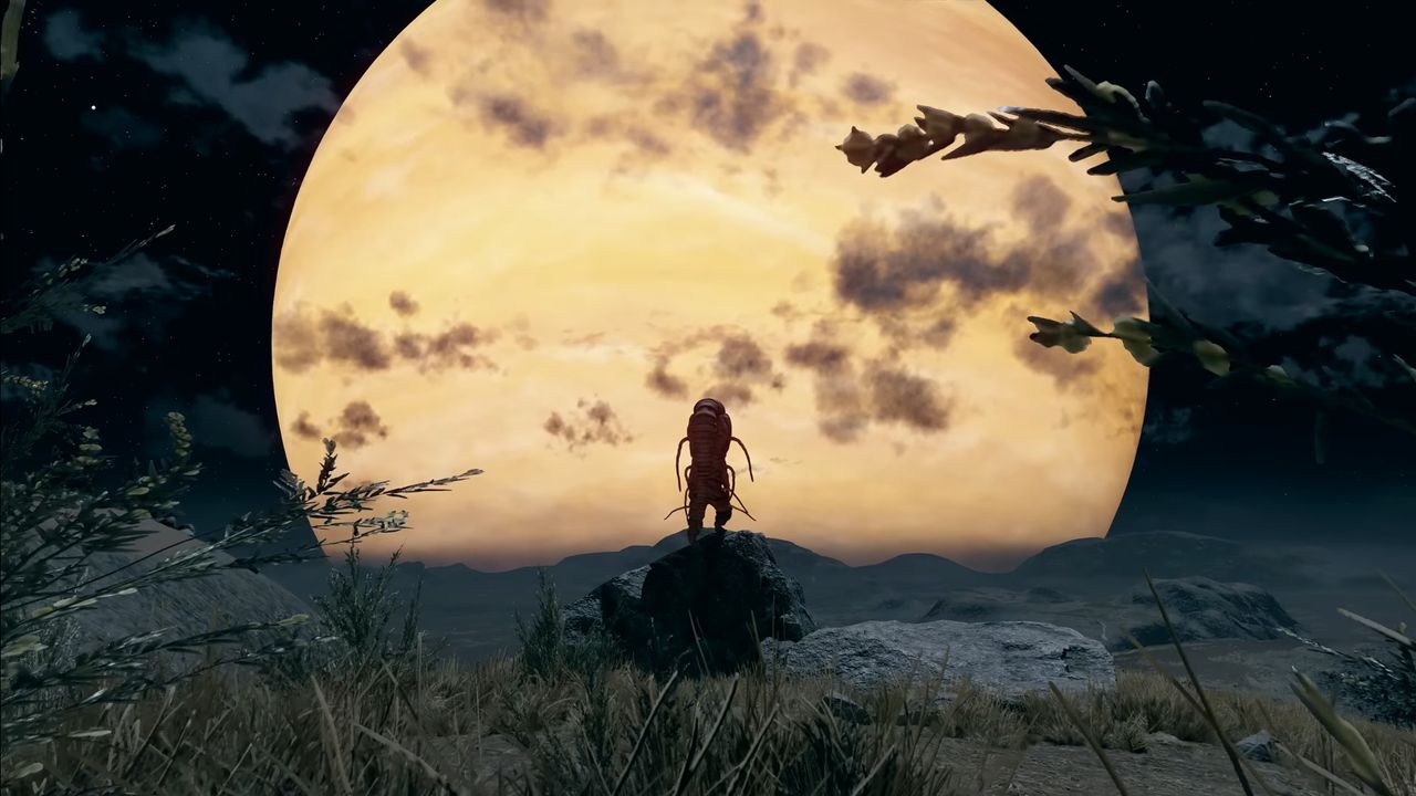 Promotional screenshot of alien life in Starfield