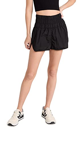Free People Women&#039;s Casual Way Home Shorts, Black