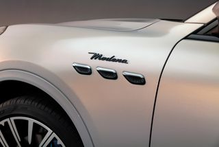Maserati Grecale Modena with logo on car bodywork