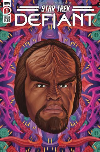 Cover variant for "Star Trek: Defiant #1."