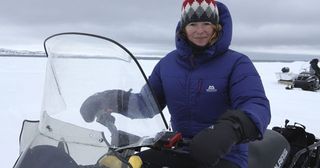 Arctic Live Kate Humble on tundra buggy