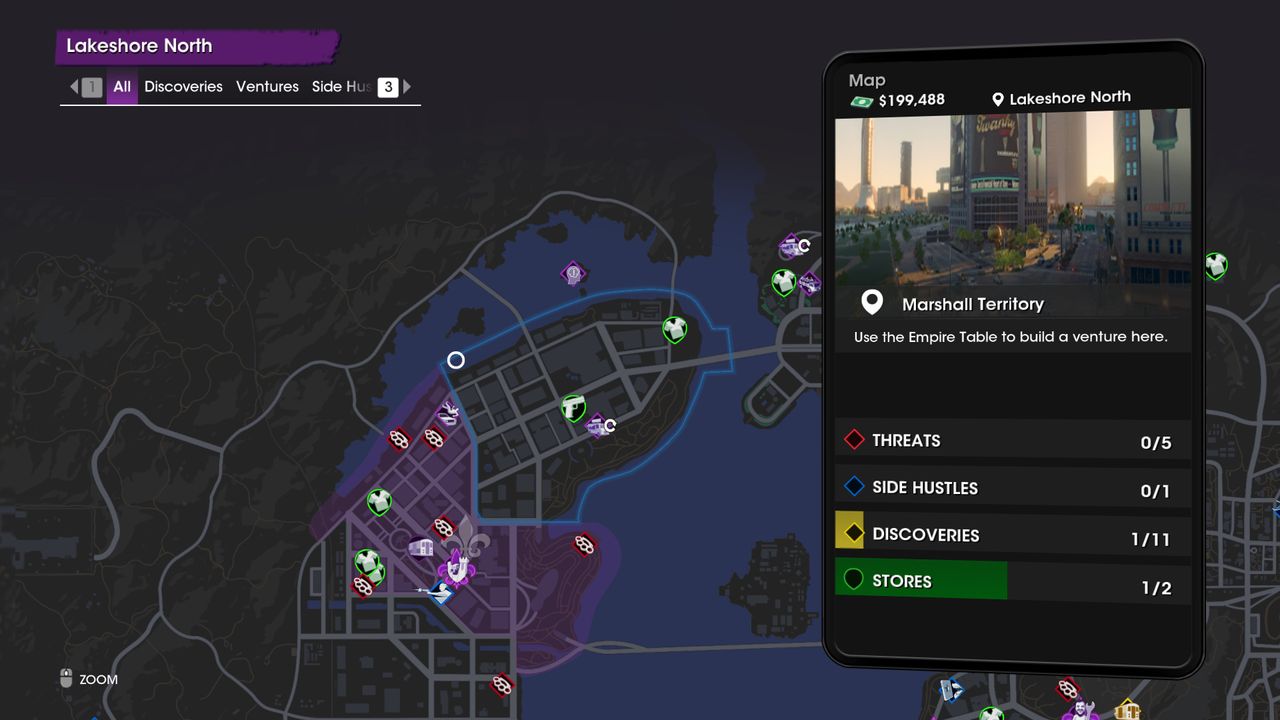 Saints Row, North West map