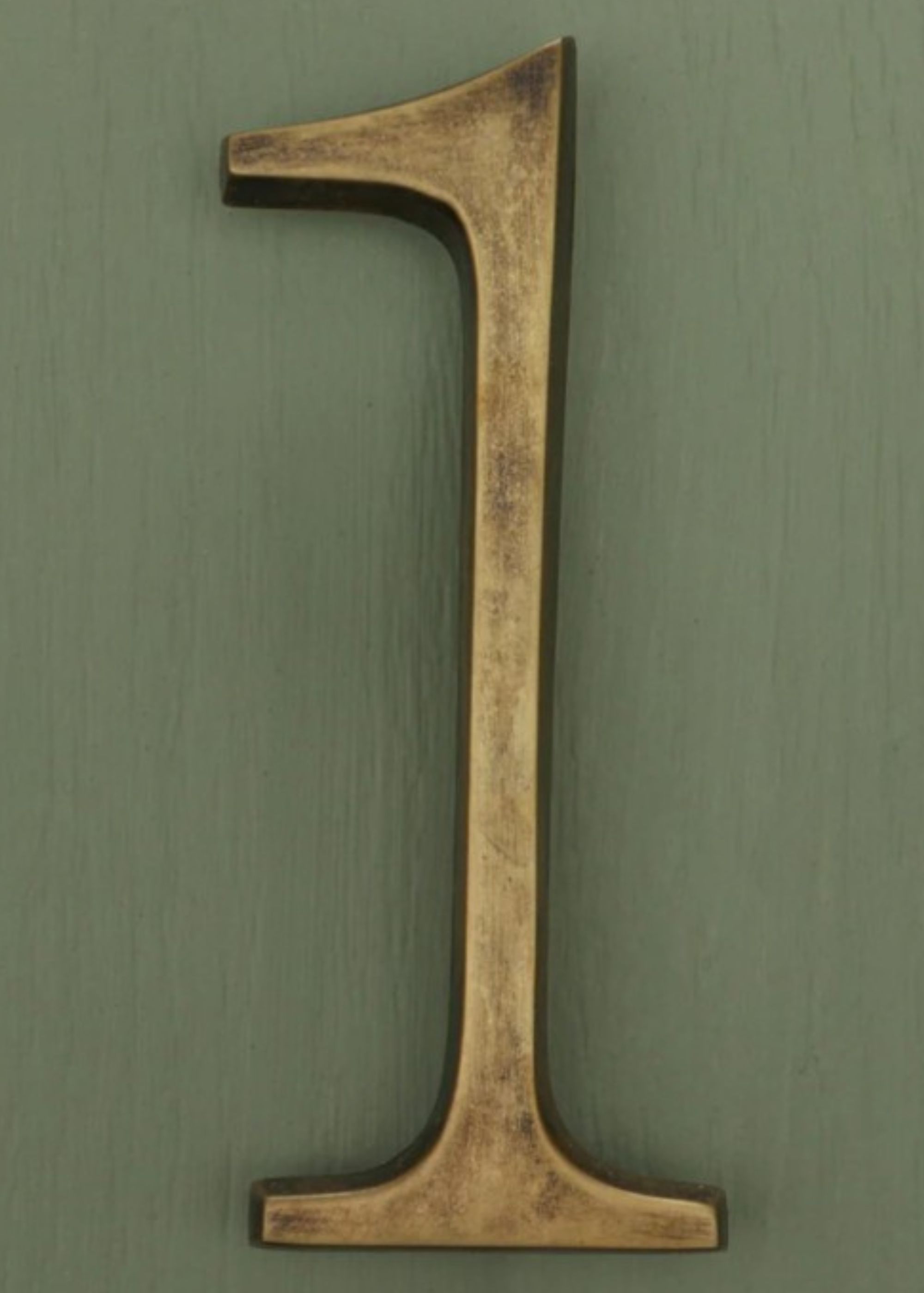 Brass bee, Premium Floating Plain House Numbers in Heritage Finish 0-9