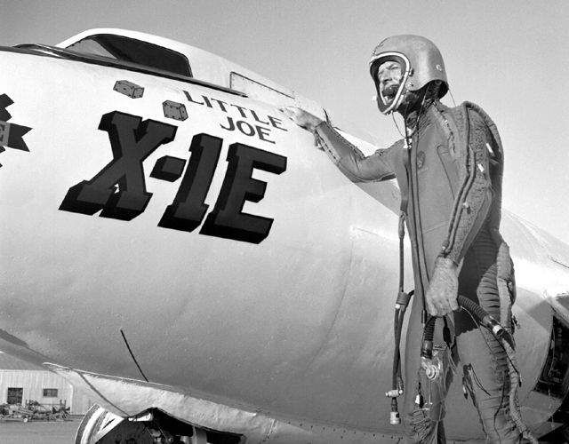 Space History Photo: Pilot Joe Walker with the X-1E | Space