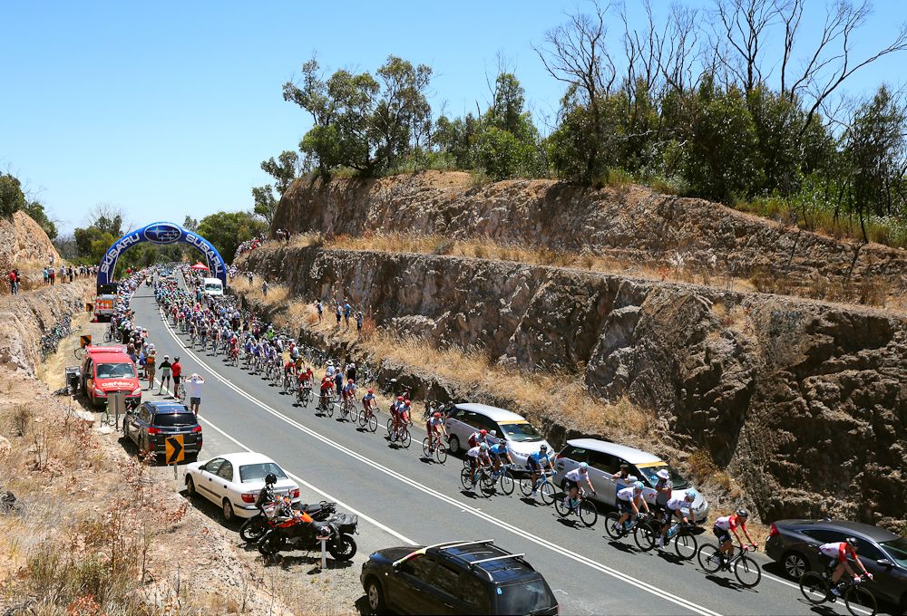 Scenery along the route of stage 1 at the Tour Down Under