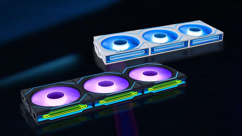 The Lian Li Uni Fan SL-Infinity wireless in black and white