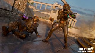 Call of Duty: Black Ops 6 screenshots highlighting omnimovement and intelligent movement technology for multiplayer.