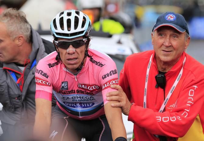 Rigoberto Uran (Omega Pharma QuickStep) lost the maglia rosa