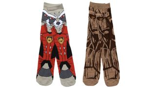 Rocket and Groot Socks