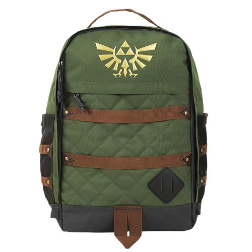 Legend of Zelda Hyrule Crest 17" Green Adult Backpack