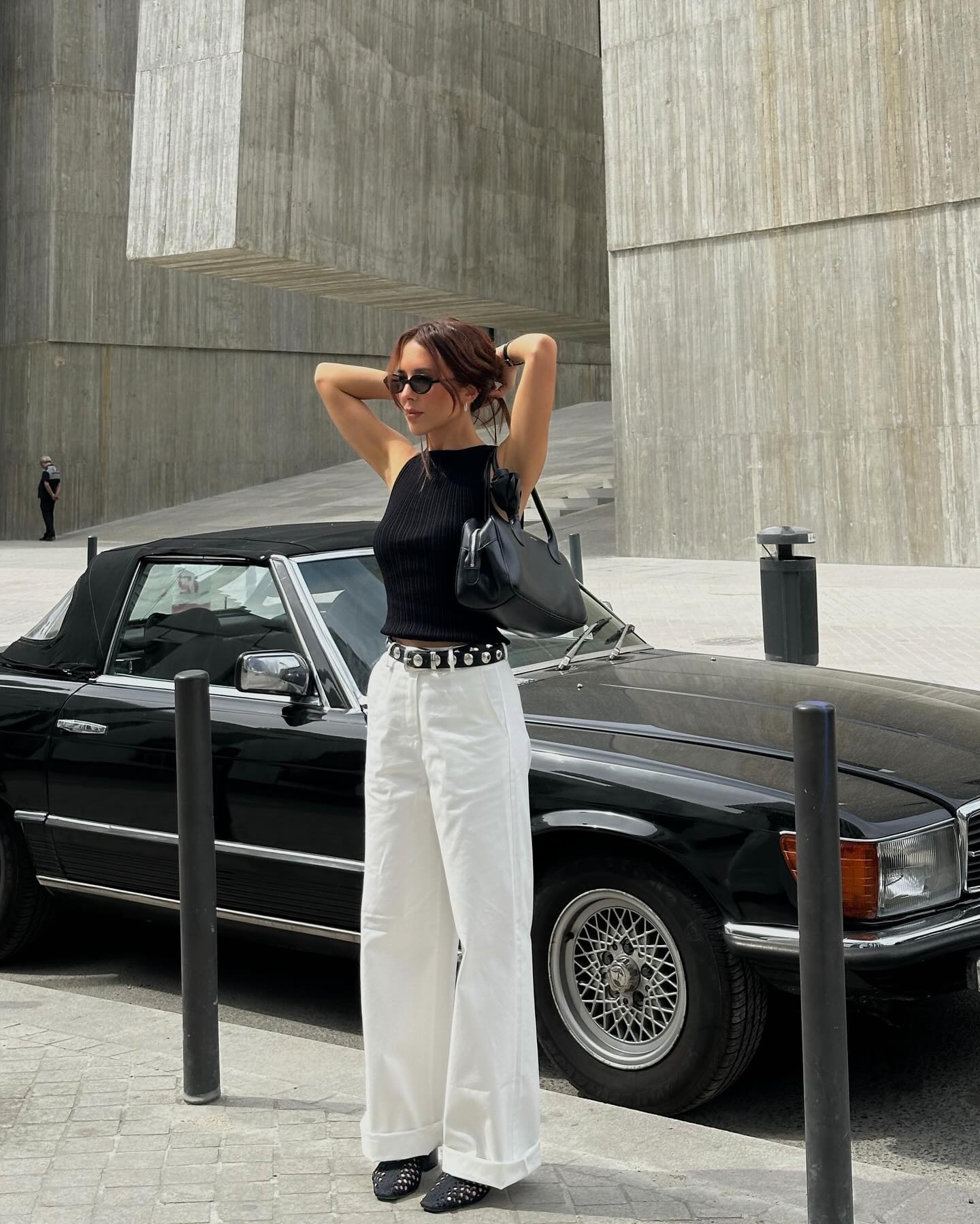 @deborabrosa wearing the best woven heels