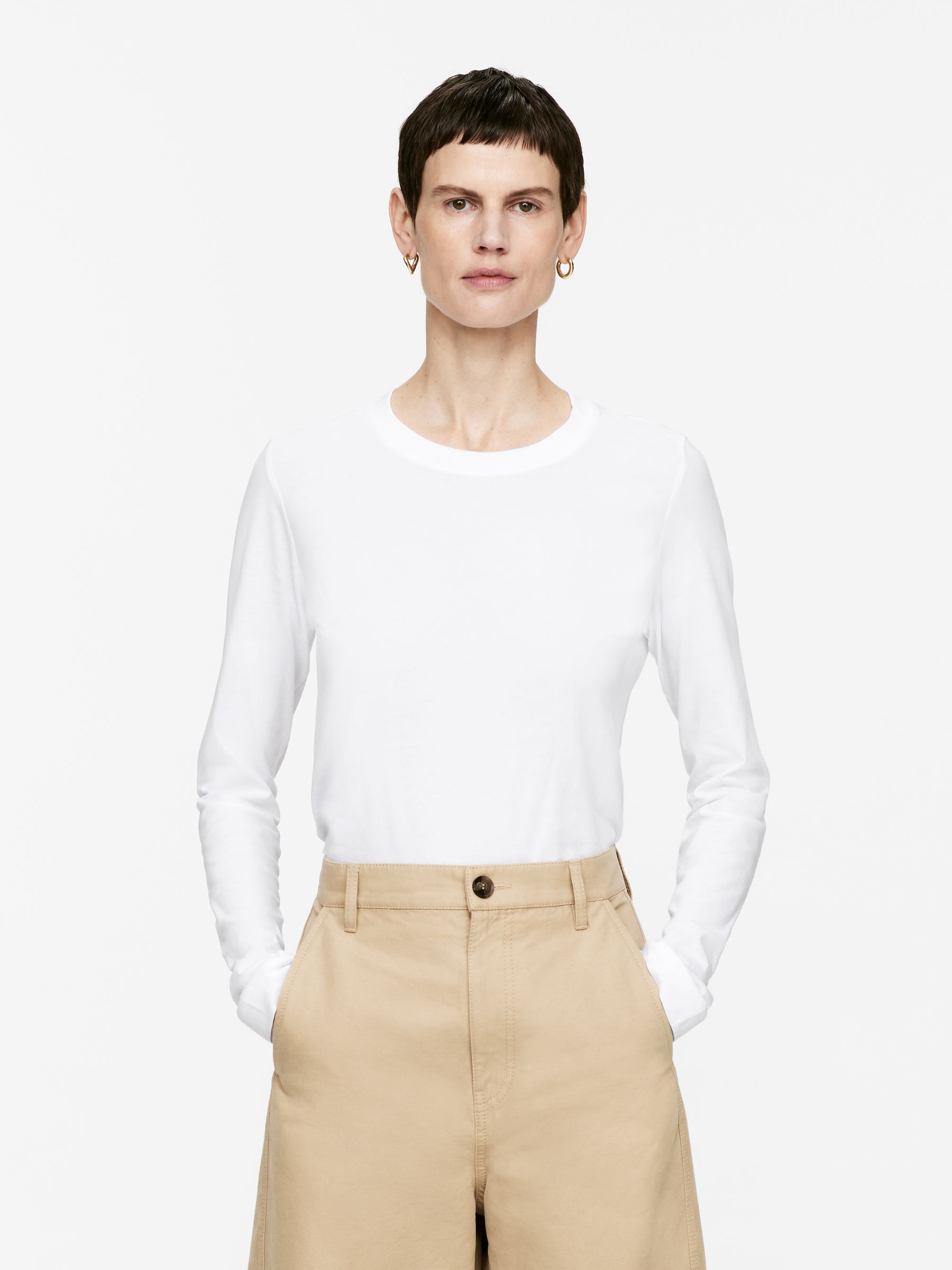 Iris Lightweight T-Shirt 
 White 
 Women 
 Arket Gb