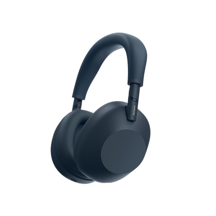 Sony WH-1000XM6 in Midnight Blue on white background