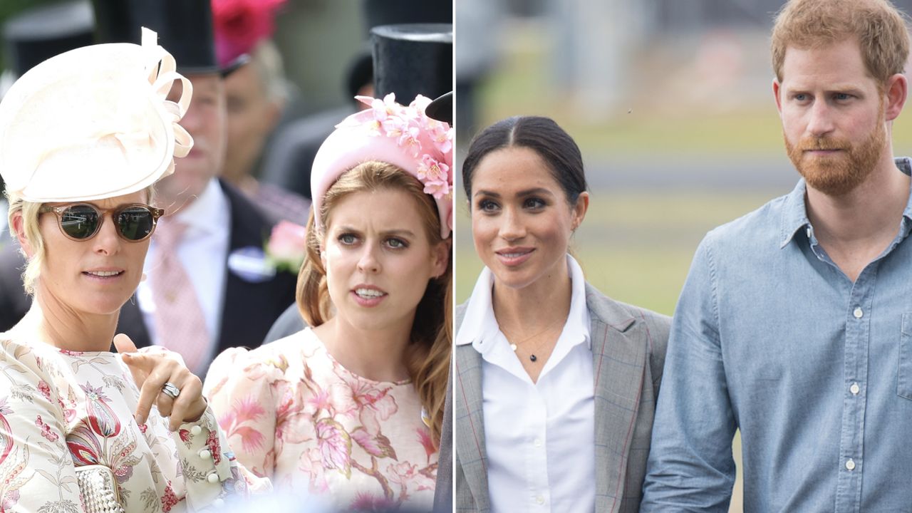 Zara Tindall and Princess Beatrice are reportedly trying to mend Prince Harry and Meghan Markle&#039;s royal rift.