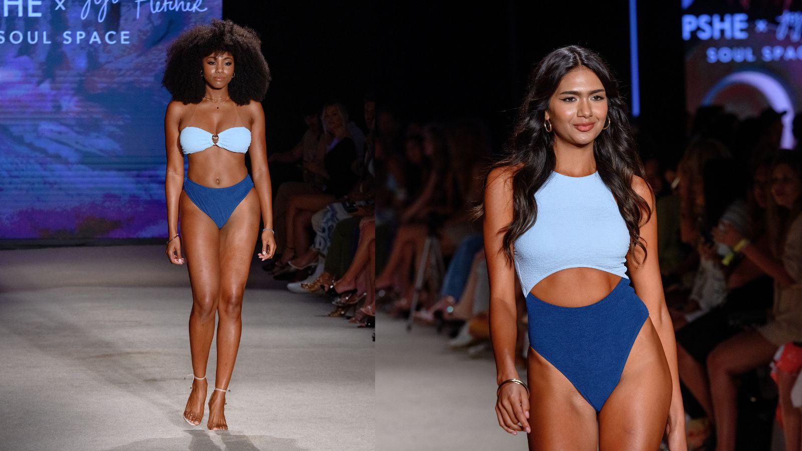 2 models at the Cupshe swimwear show