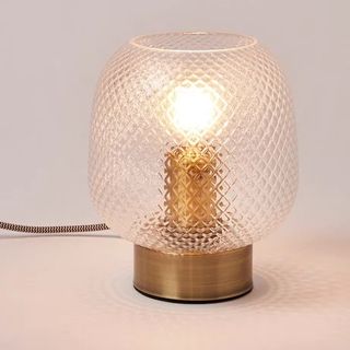 Luce Gold & Glass Desk & Table Lantern