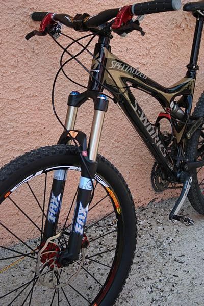 This is about 4 inches more travel than my mountain bike at home!
