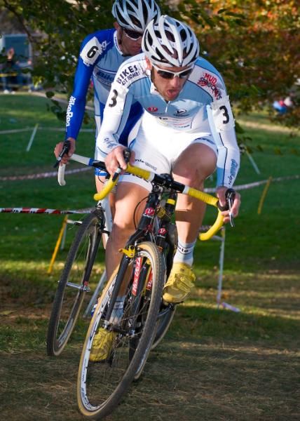 Adam Myerson (Cycle-Smart) rode within the chase group and sprinted for second place.